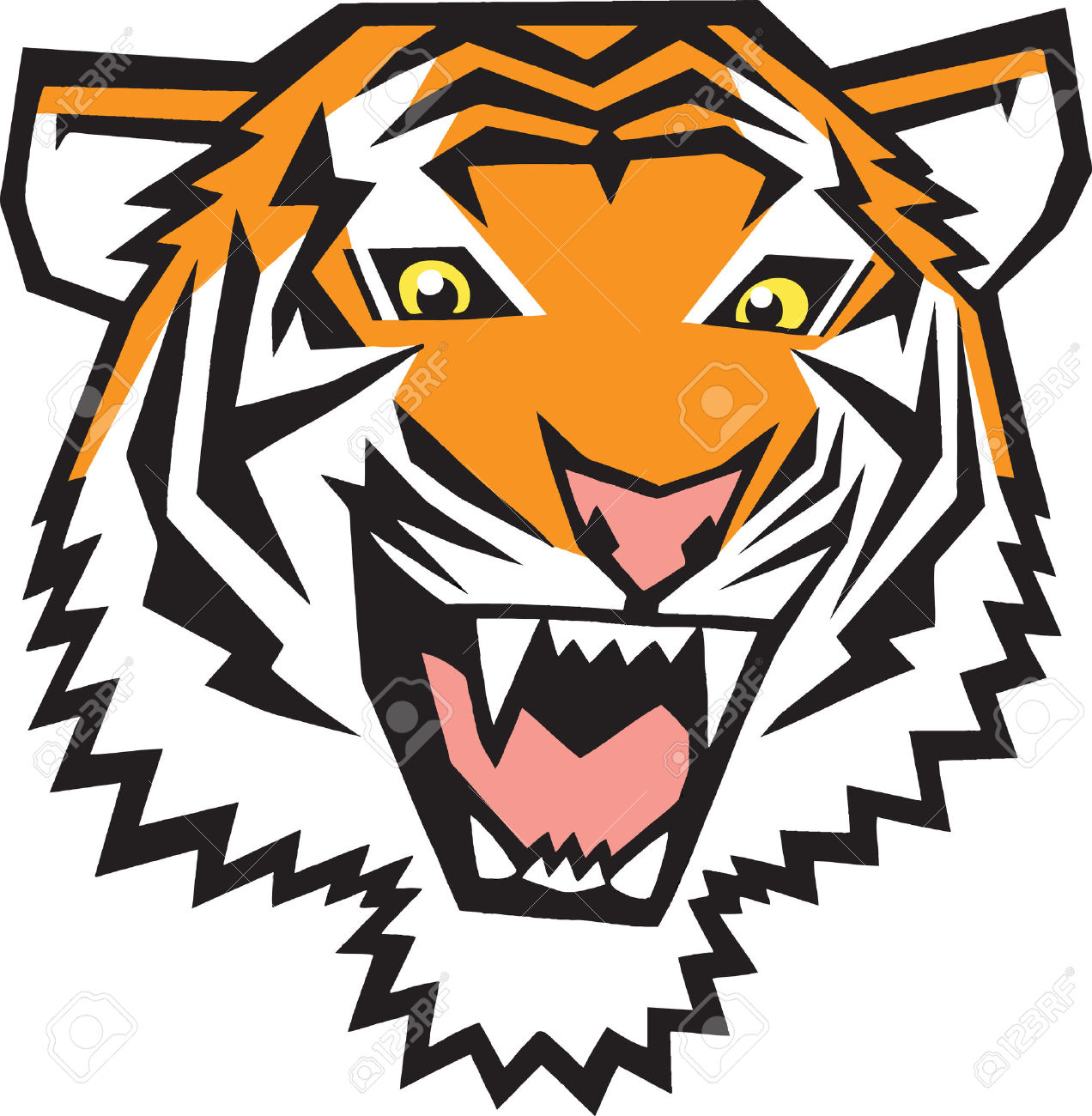 Tiger Head Clipart | Free download on ClipArtMag