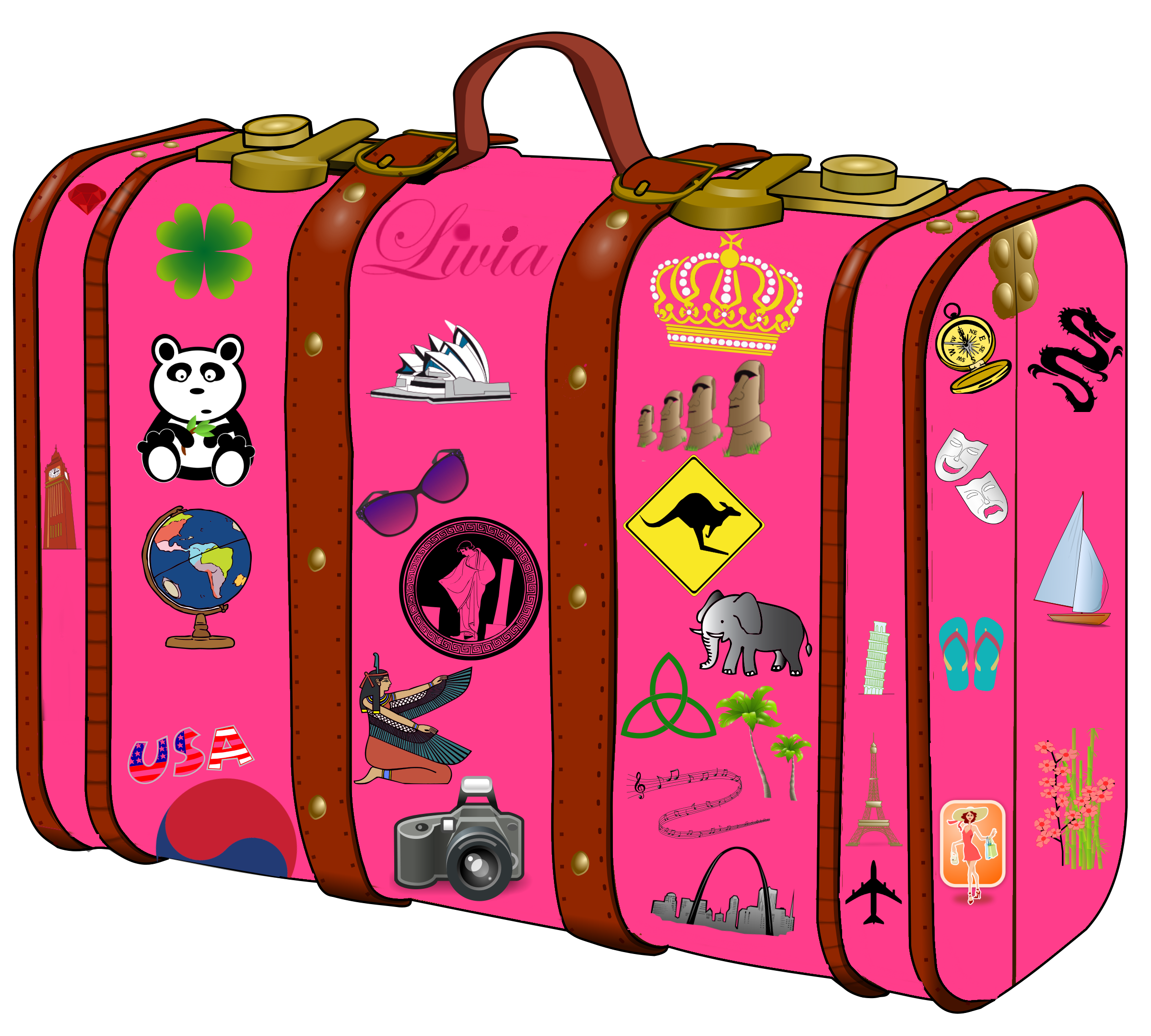 Travel Suitcase Clipart | Free download on ClipArtMag