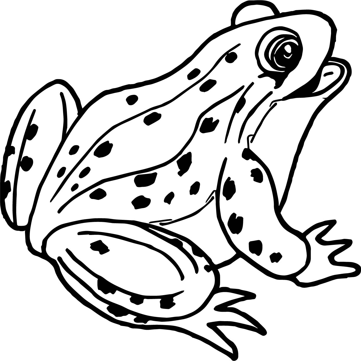 Tree Frog Coloring Pages Free download on ClipArtMag