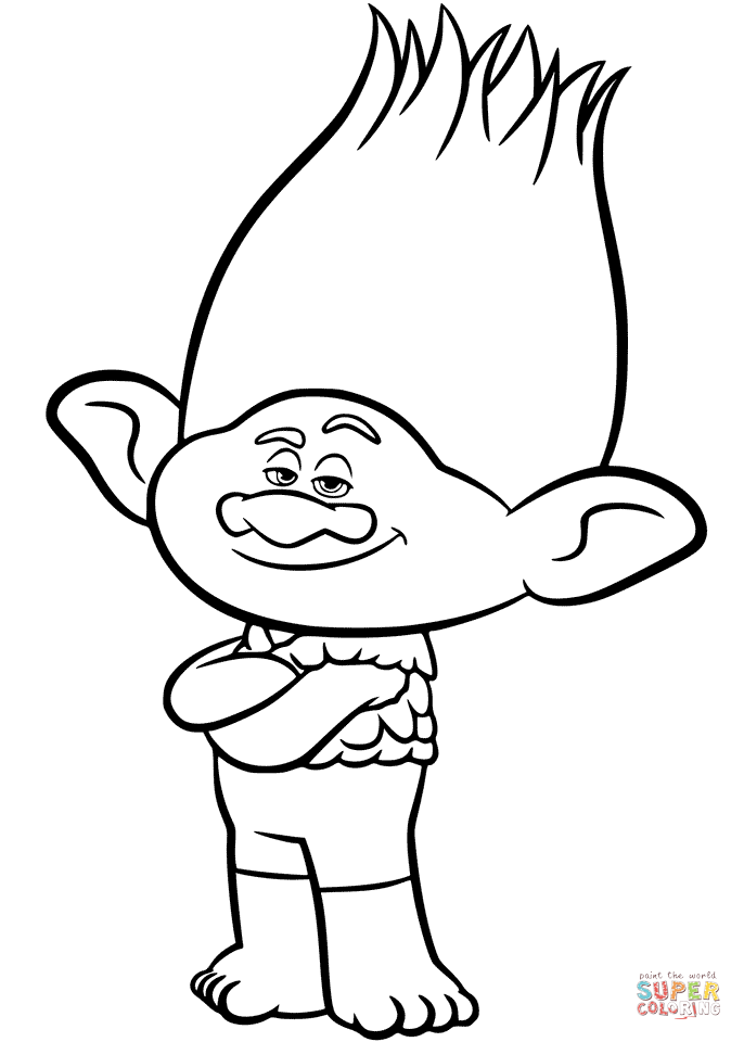 Trolls Coloring Pages | Free download on ClipArtMag