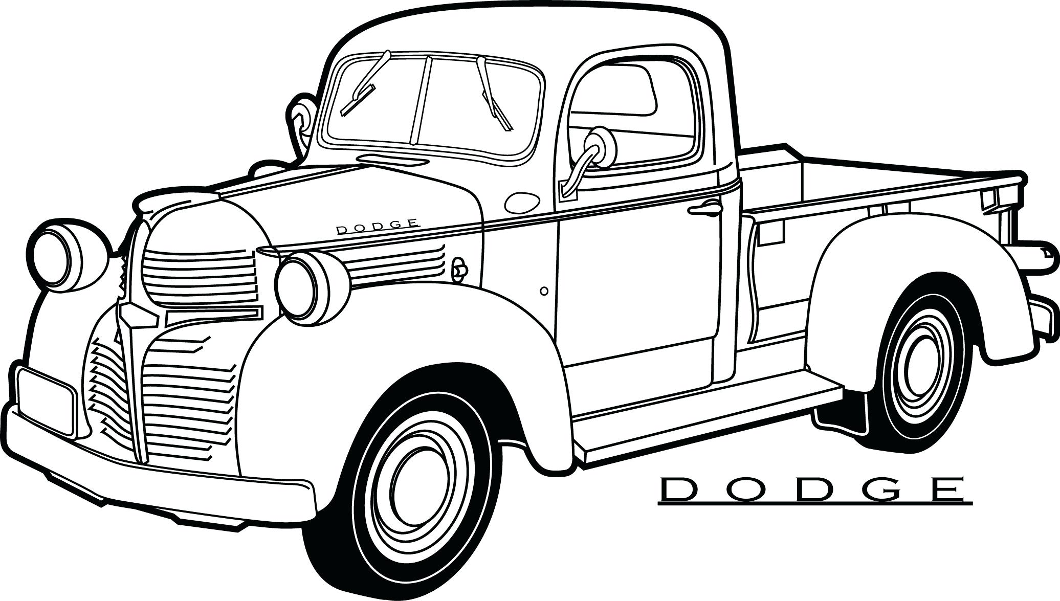 Truck Coloring Pages Free download on ClipArtMag