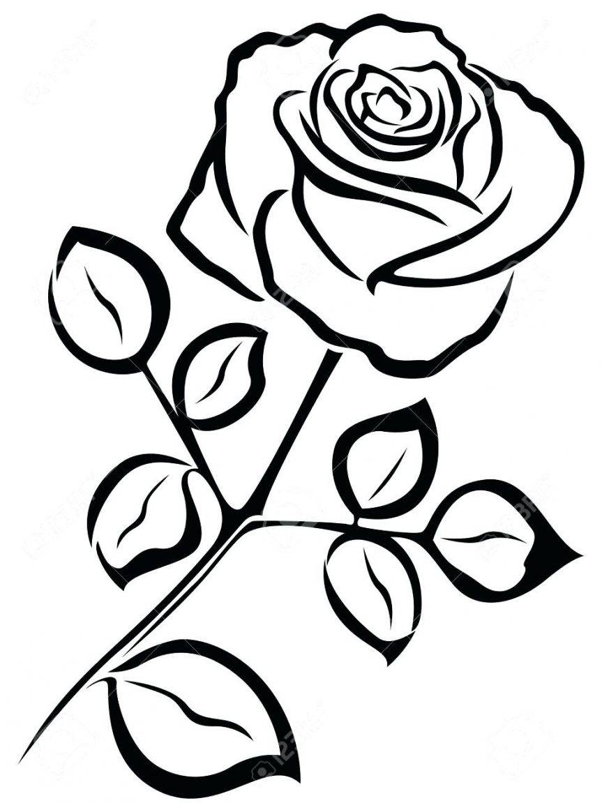 Tulip Clipart Black And White Free download on ClipArtMag