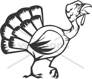 Turkey Clipart Black And White | Free download on ClipArtMag