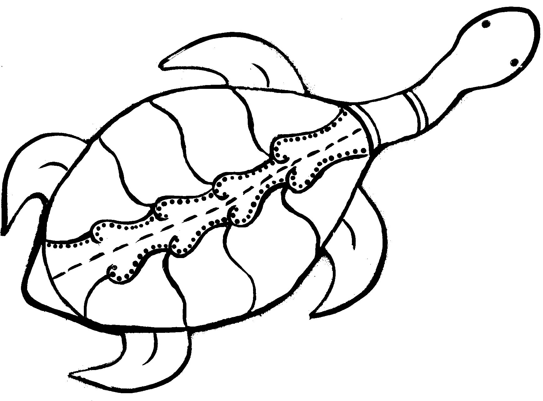Turtle Outline Clipart | Free download on ClipArtMag