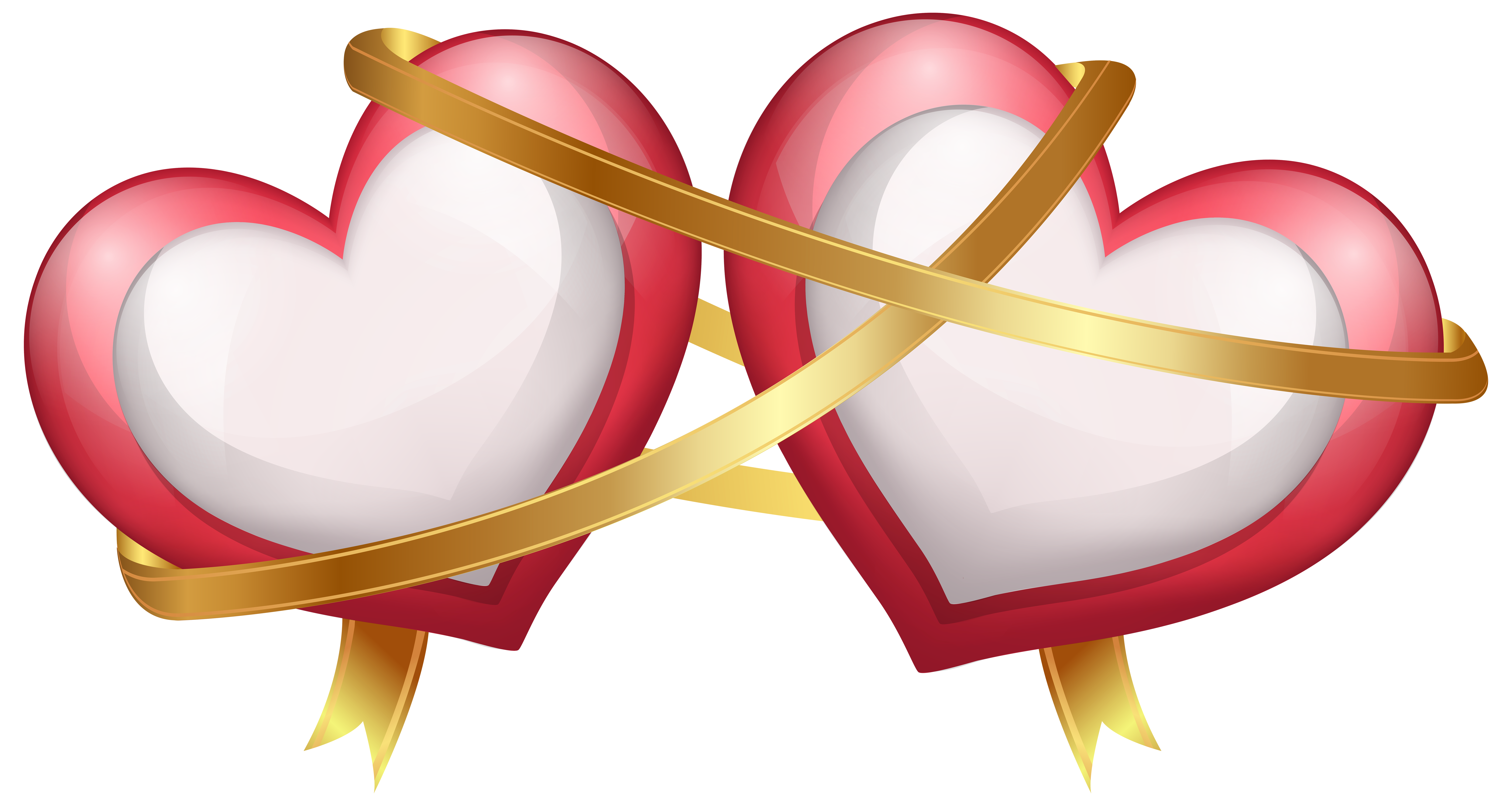 Two Hearts Clipart | Free download on ClipArtMag