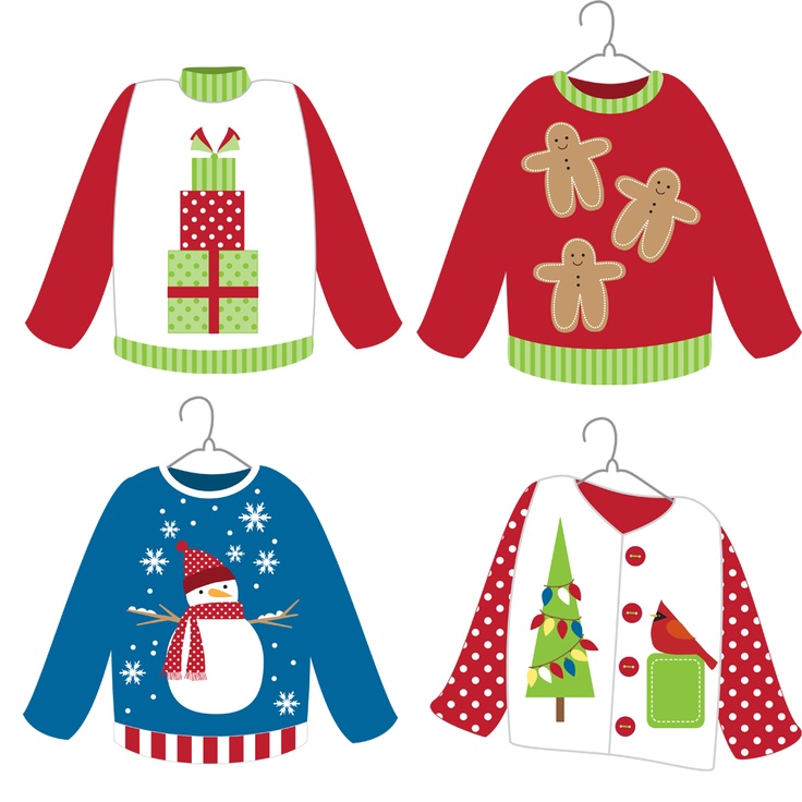 Ugly Christmas Sweater Clipart Free Free download on