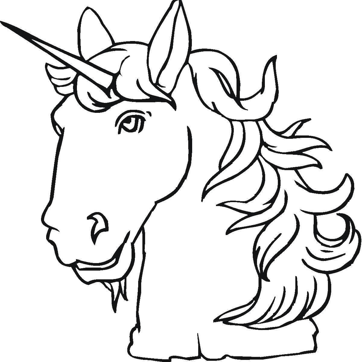 Unicorn Outline | Free download on ClipArtMag