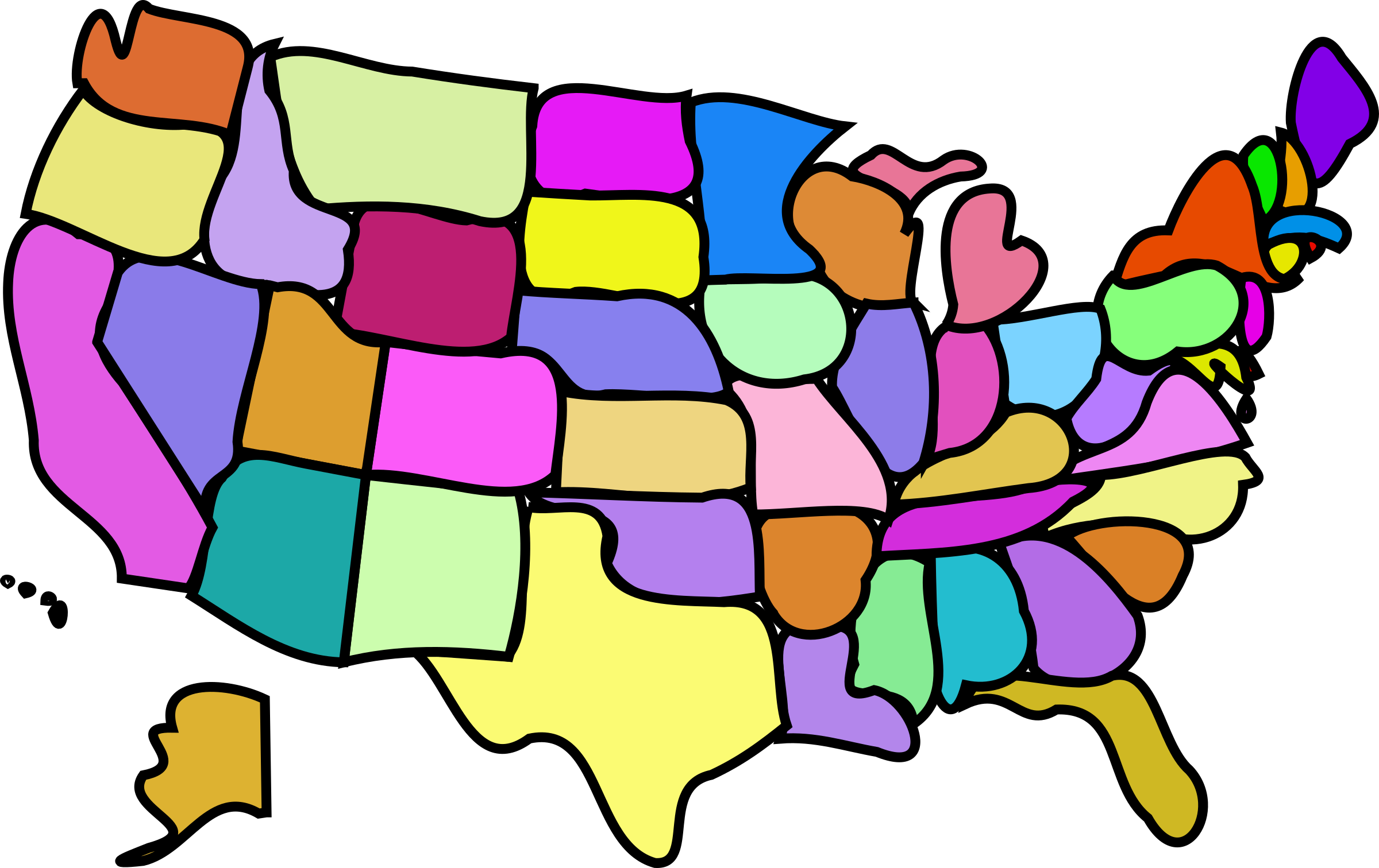 Usa Map Clipart Free Download On Clipartmag