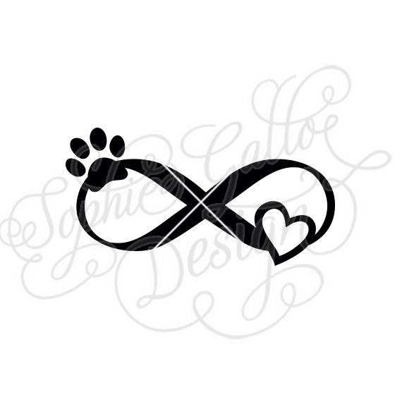 Infinity With Paw And Heart Cutting Files Clipart Svg Free Photos