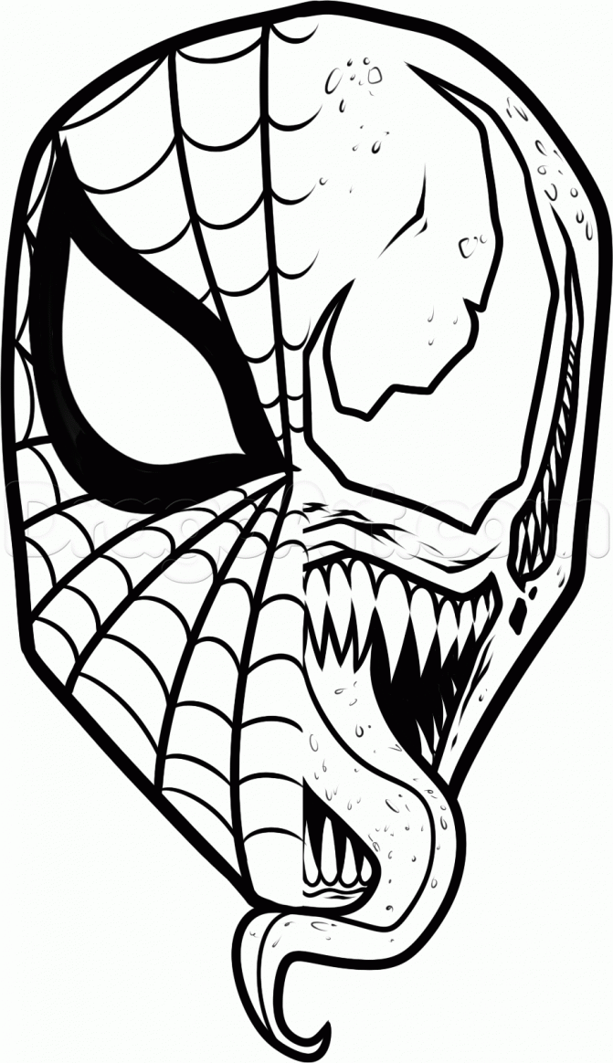 Venom Coloring Pages | Free download on ClipArtMag