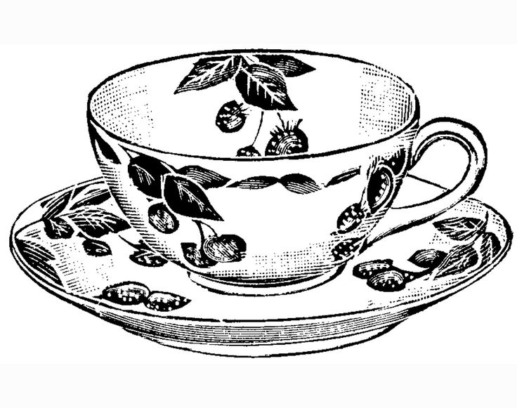 Vintage Tea Cup Clipart | Free download on ClipArtMag