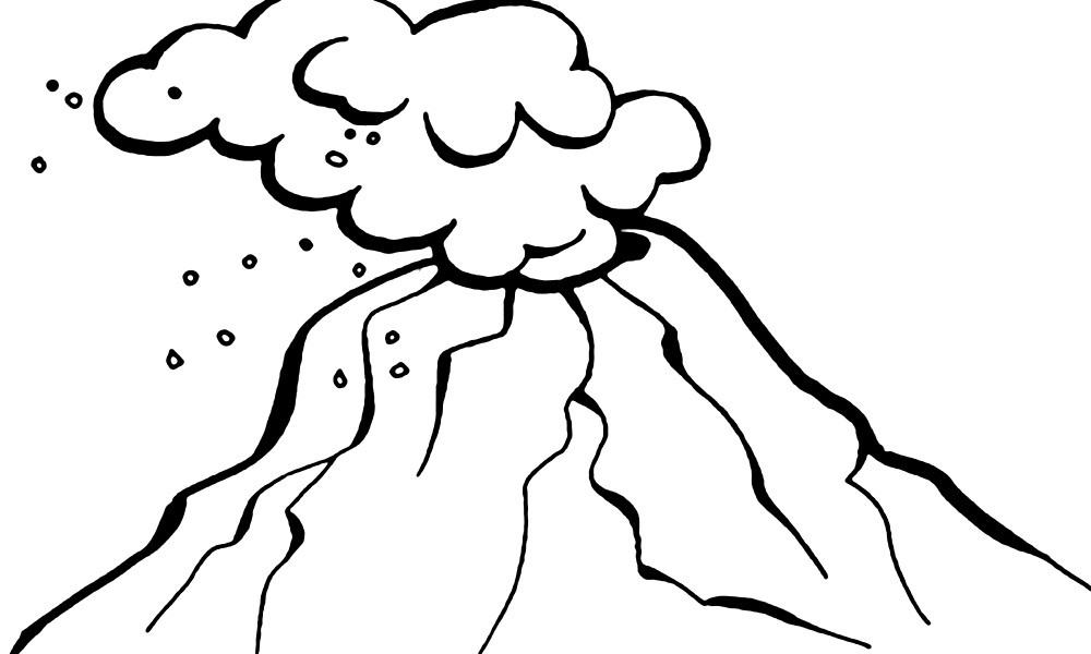 Volcano Coloring Pages | Free download on ClipArtMag