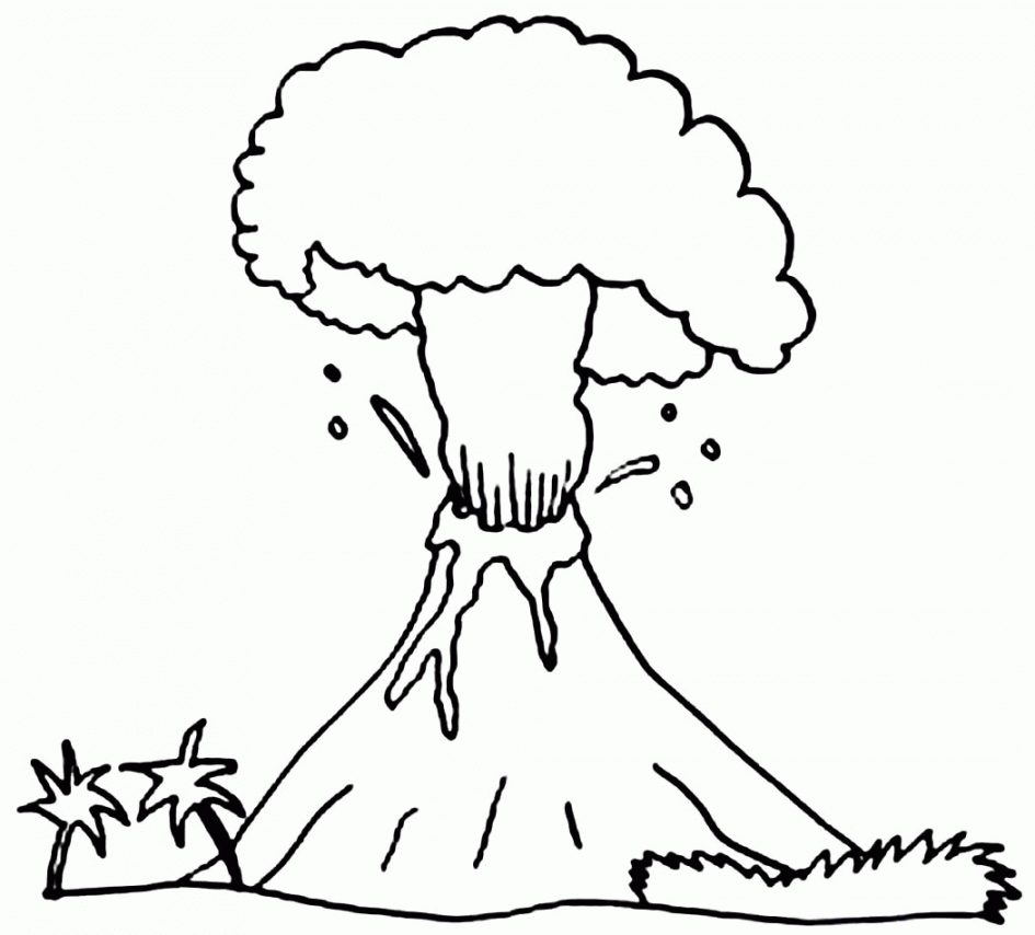 Volcano Coloring Pages Free Download On ClipArtMag