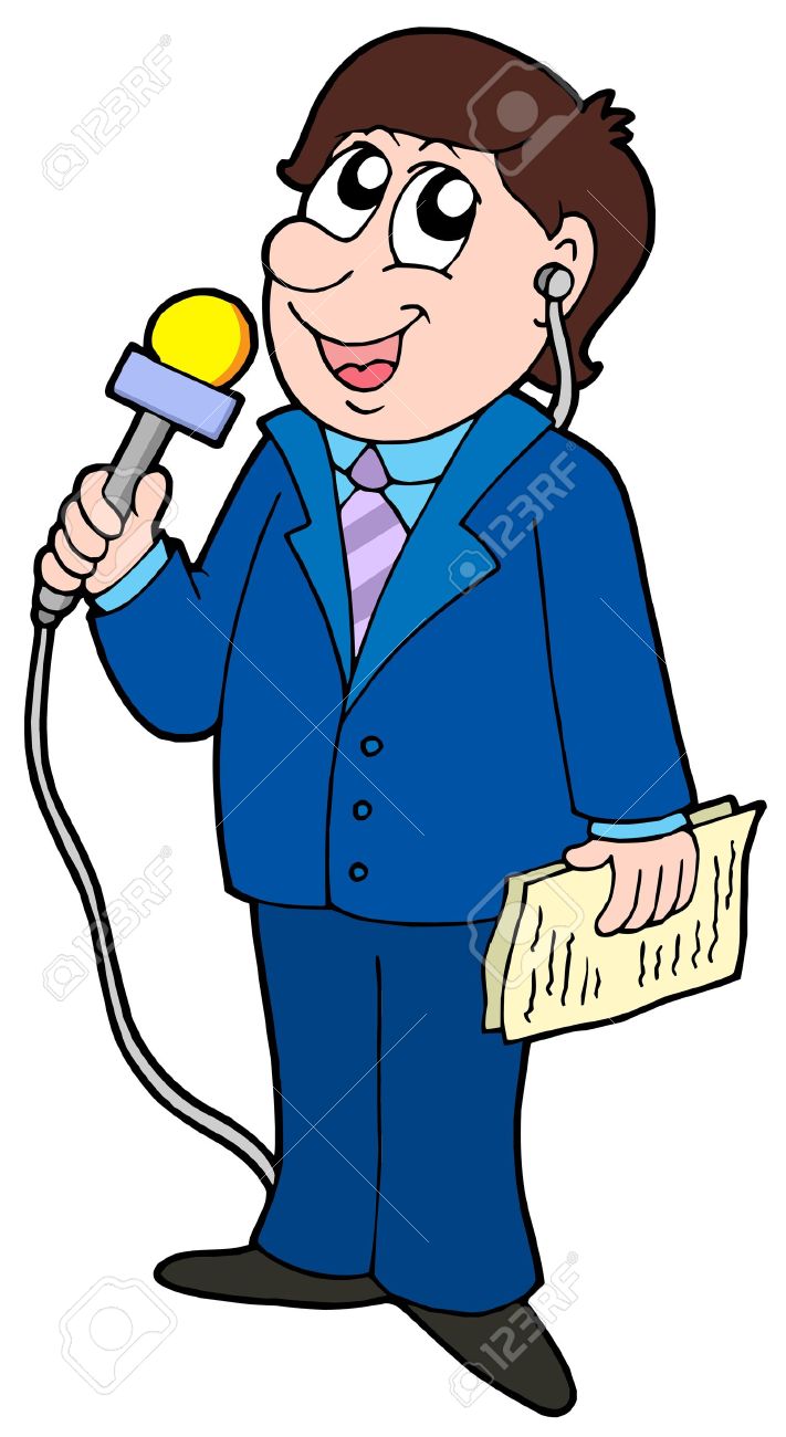 Weather Reporter Clipart 