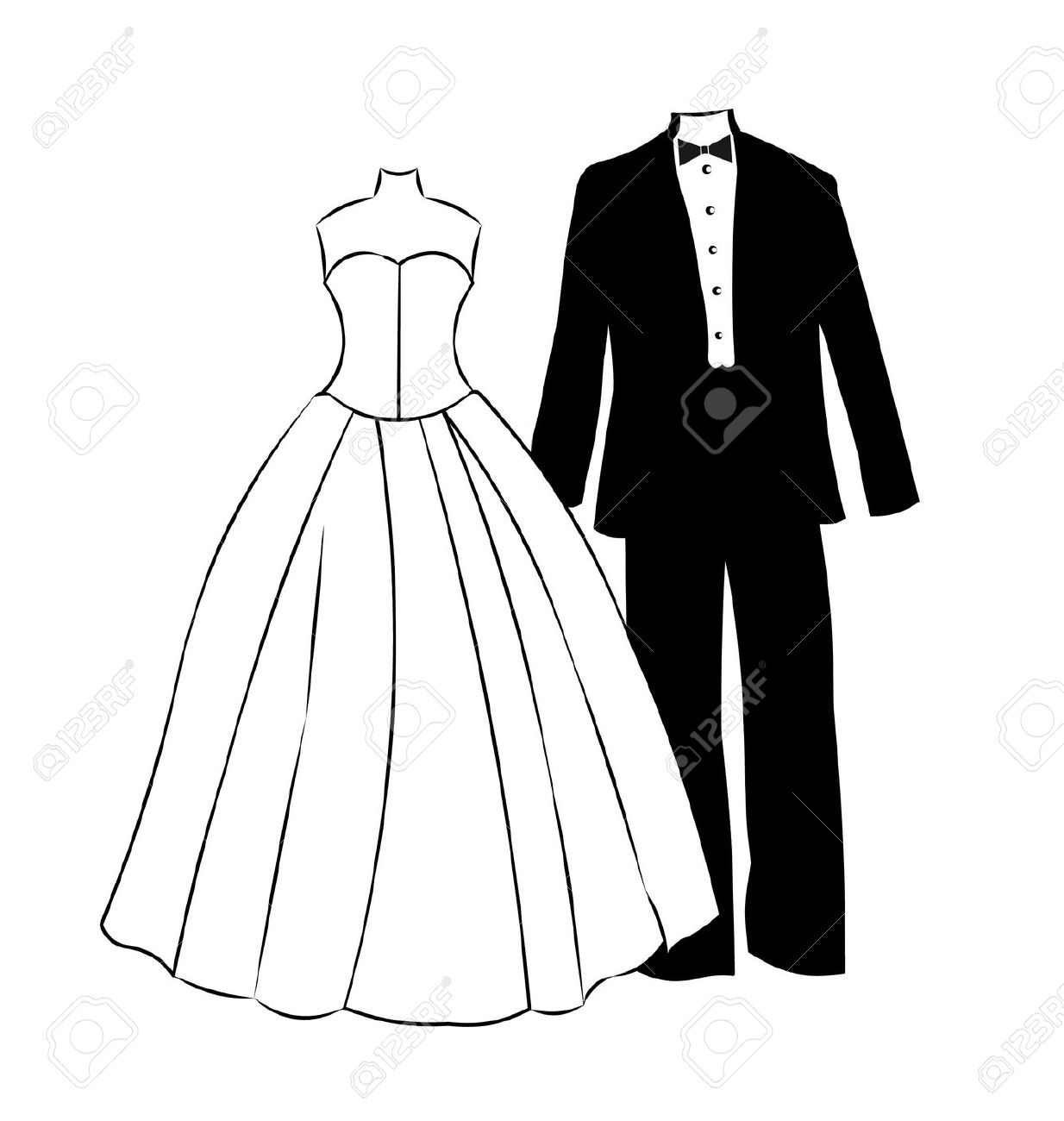 Wedding Dress Clipart Free download on ClipArtMag