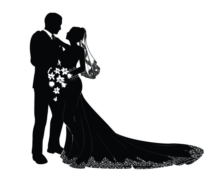 Wedding Silhouette Clipart Free Download On Clipartmag 3405