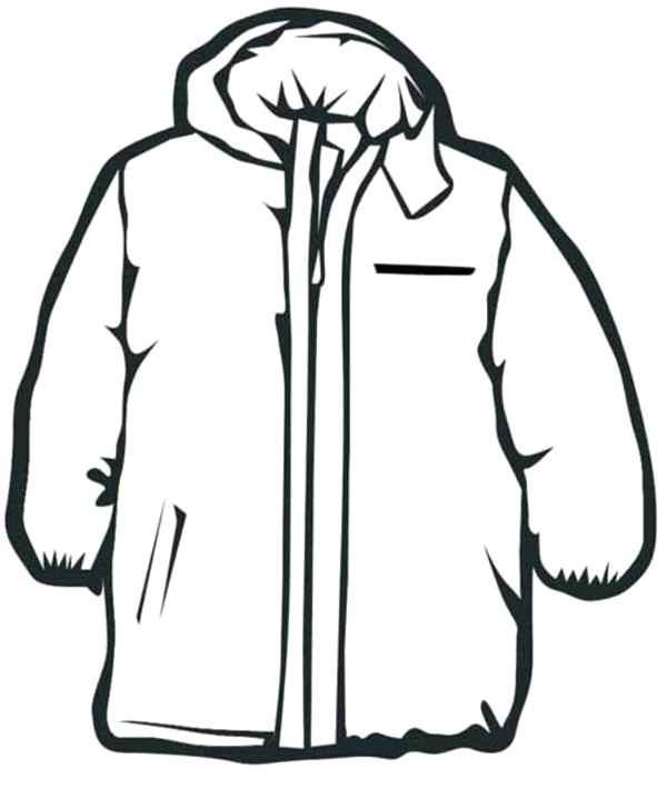 Winter Clothes Clipart Black And White Free download on