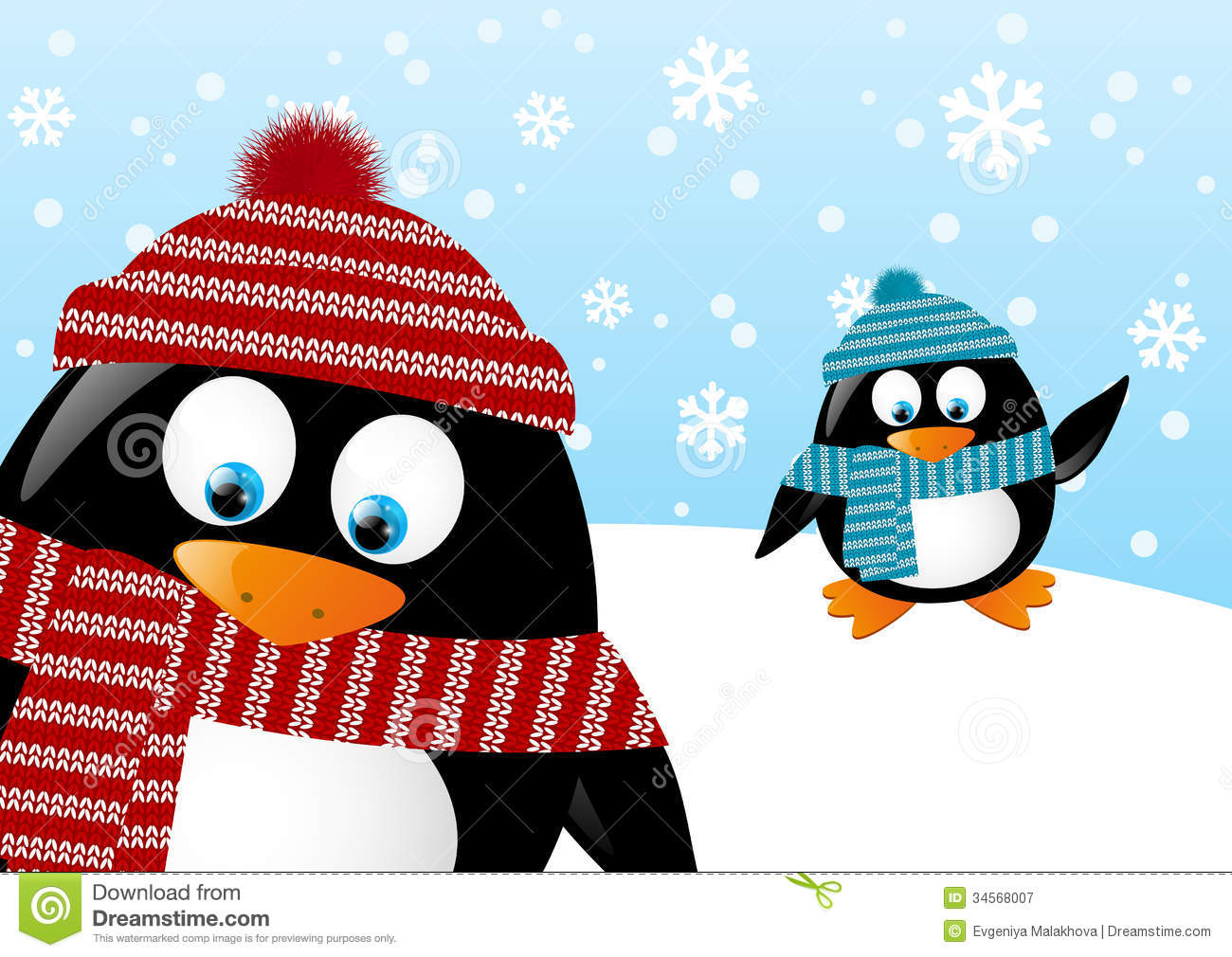 Winter Penguin Clipart Free download on ClipArtMag