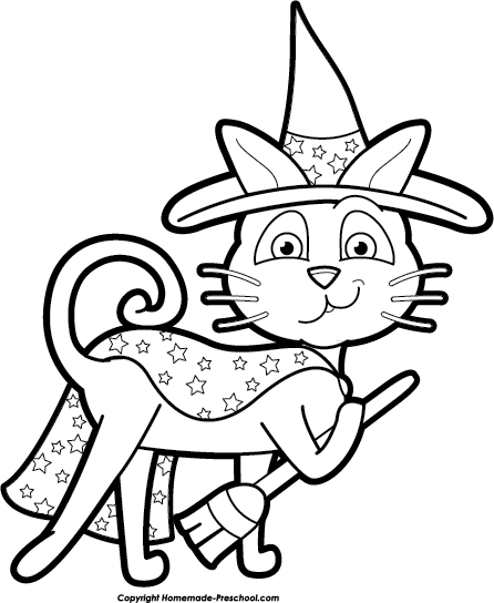 Witch Clipart Black And White | Free download on ClipArtMag