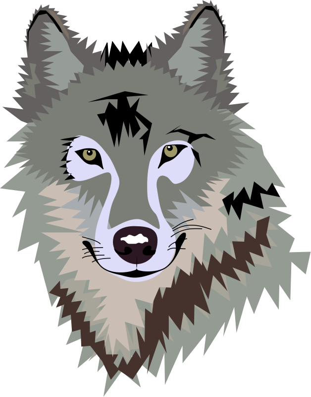Wolf Face Clipart Free download on ClipArtMag