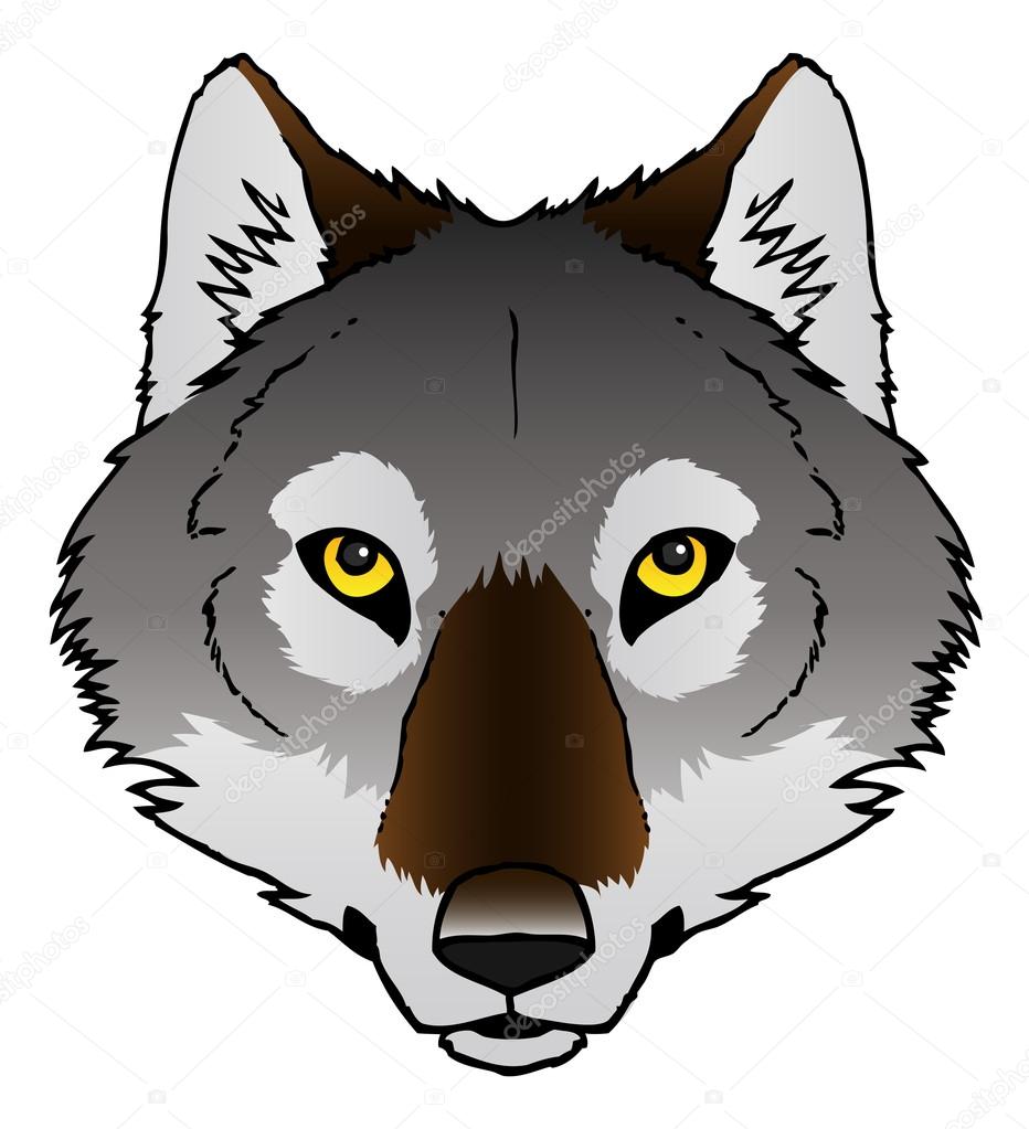 Wolf Face Clipart Free download on ClipArtMag