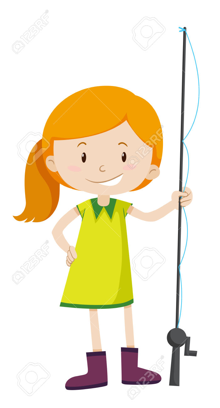 Woman Fishing Clipart | Free Download On ClipArtMag