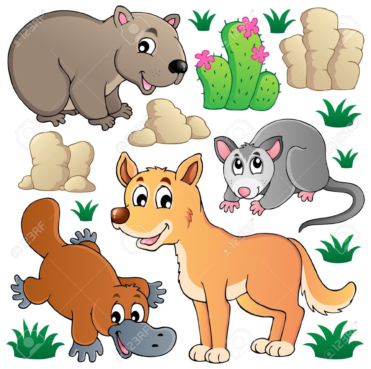 Wombat Cartoon Clipart | Free download on ClipArtMag