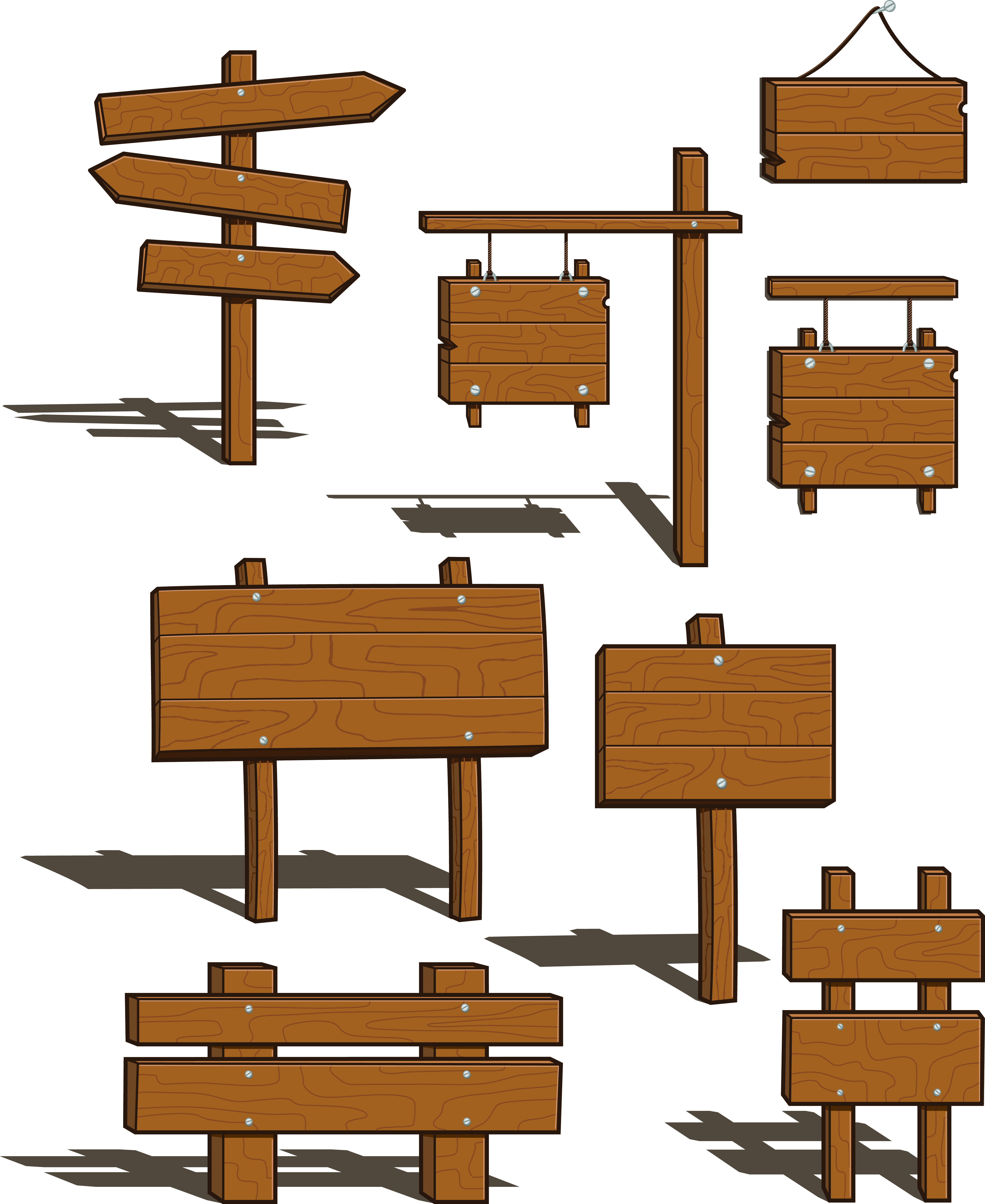 Wood Signs Clipart | Free download on ClipArtMag