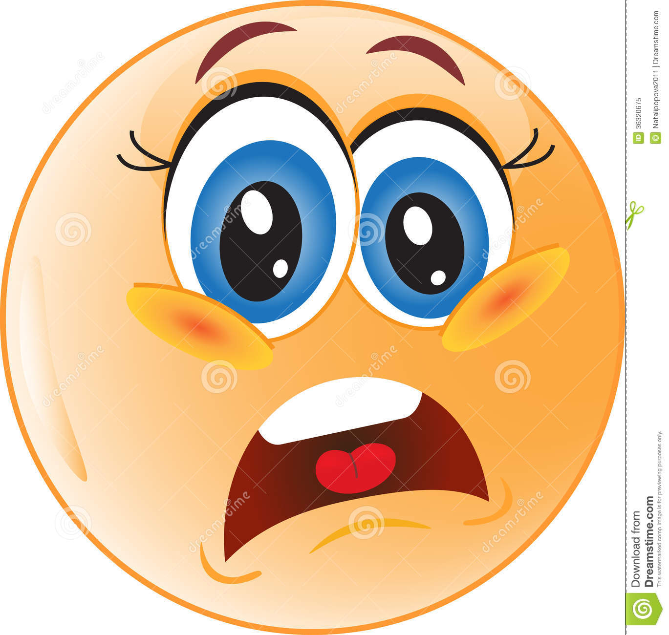 Worried Cartoon Face Clipart | Free download on ClipArtMag