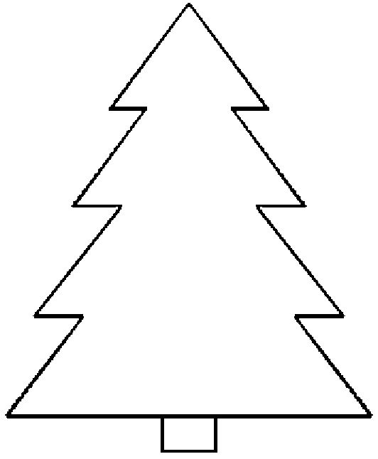 Xmas Tree Coloring Pages | Free download on ClipArtMag