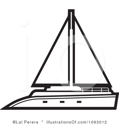 Yacht Clipart Black And White | Free download on ClipArtMag
