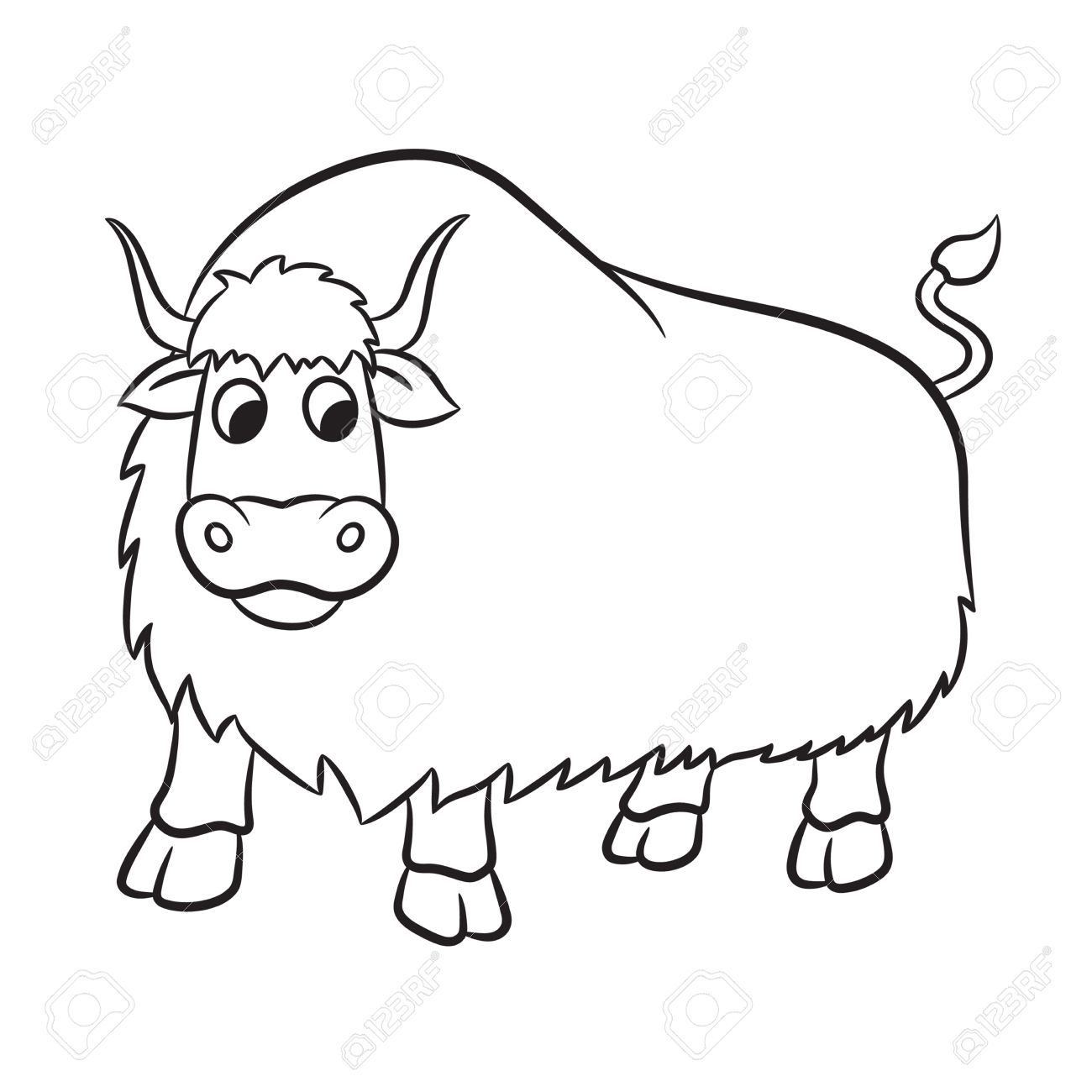 Yak Clipart Black And White | Free download on ClipArtMag