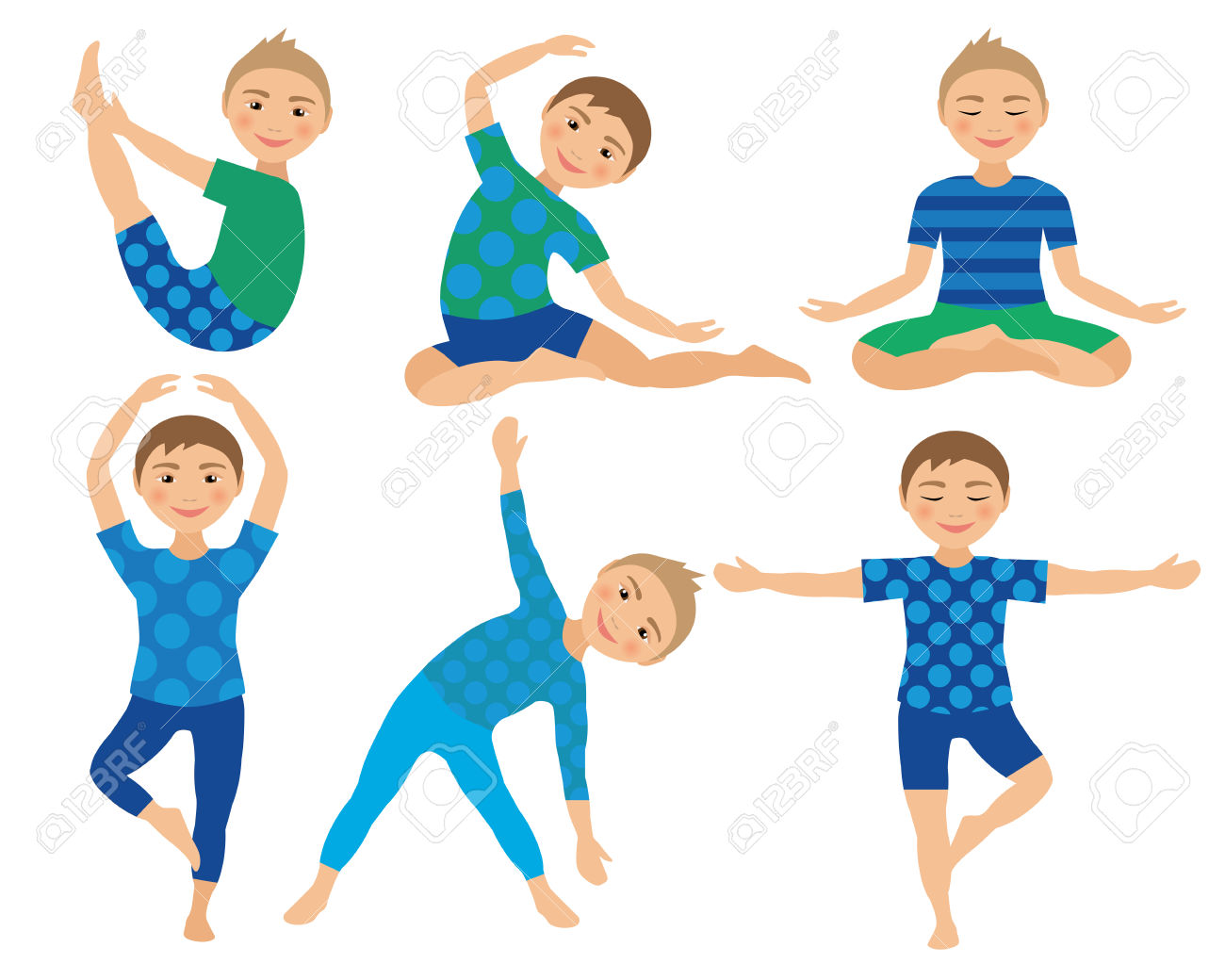 Yoga Poses Clipart 