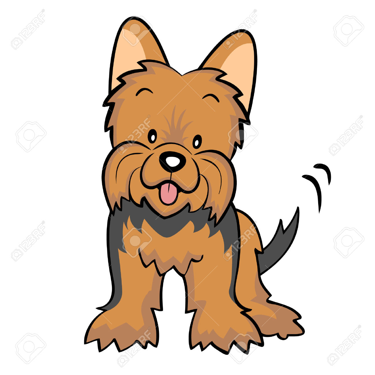 Yorkie Dog Clipart | Free download on ClipArtMag