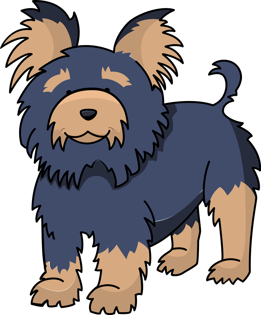 Yorkie Dog Clipart | Free download on ClipArtMag
