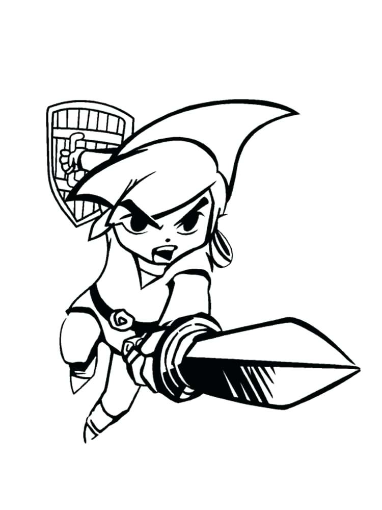 432 Cute Link Zelda Coloring Pages with Printable