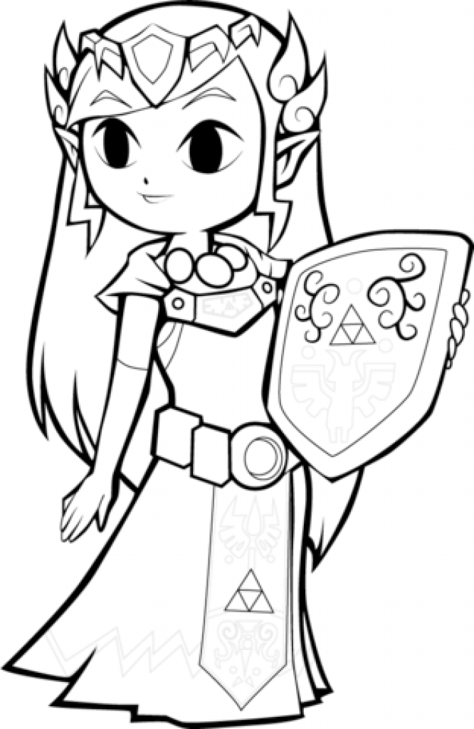 Zelda Coloring Pages | Free download on ClipArtMag