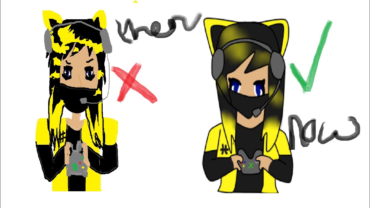 1280x720 My Old Oc Drawing Vs New Oc Drawing