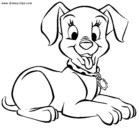 574x529 Dalmatians Coloring Pages