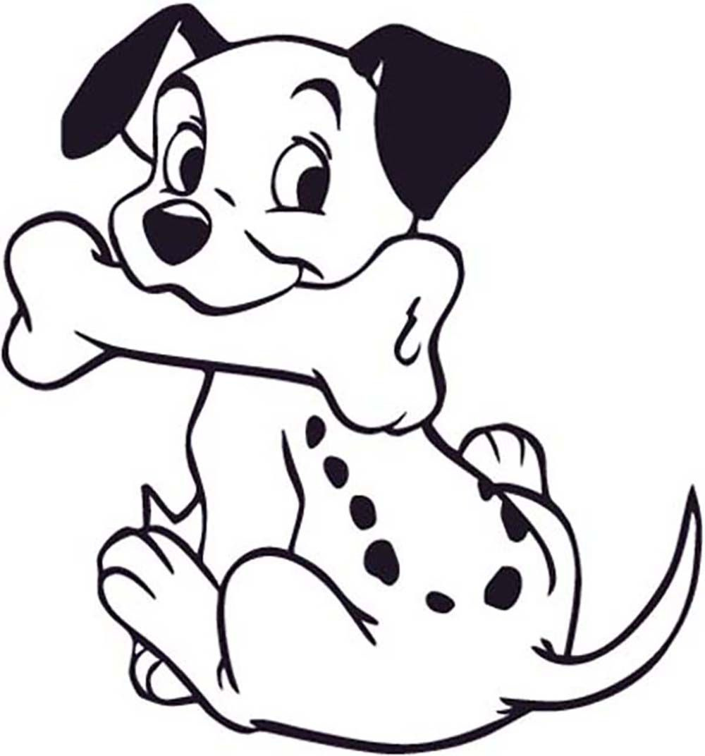 1000x1072 Brilliant Dalmatian Dog Coloring