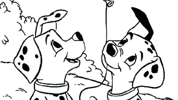 585x329 Disney Dalmatians Coloring Pages