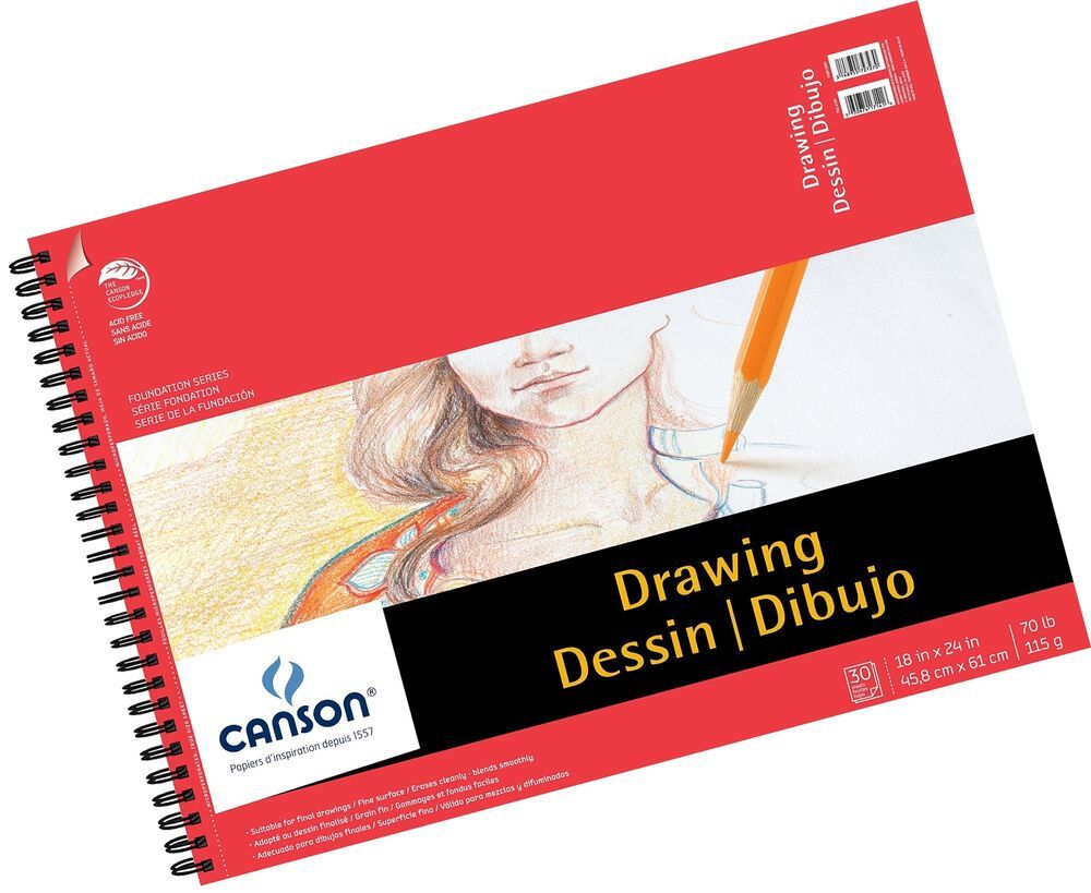 1000x819 Drawing Paper Sketch Pad White Sheets Office Products