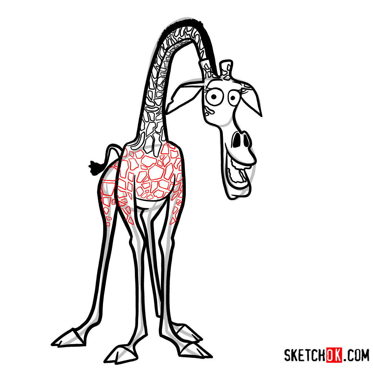 1200x1200 How To Draw Melman Madagascar