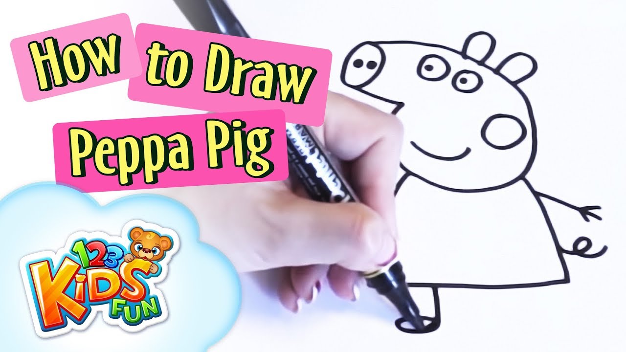 1280x720 How To Draw Peppa Pig Kids Fun