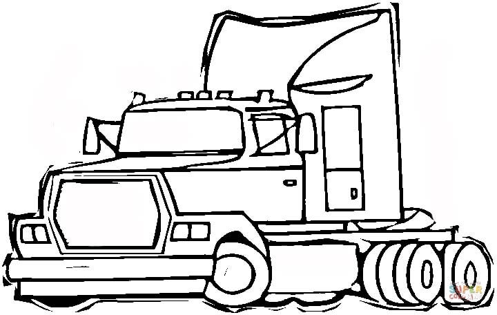 720x456 semi truck coloring pages wheeler semi truck coloring