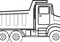 200x140 Simple Cartoon Drawing A Dump Truck Coloring