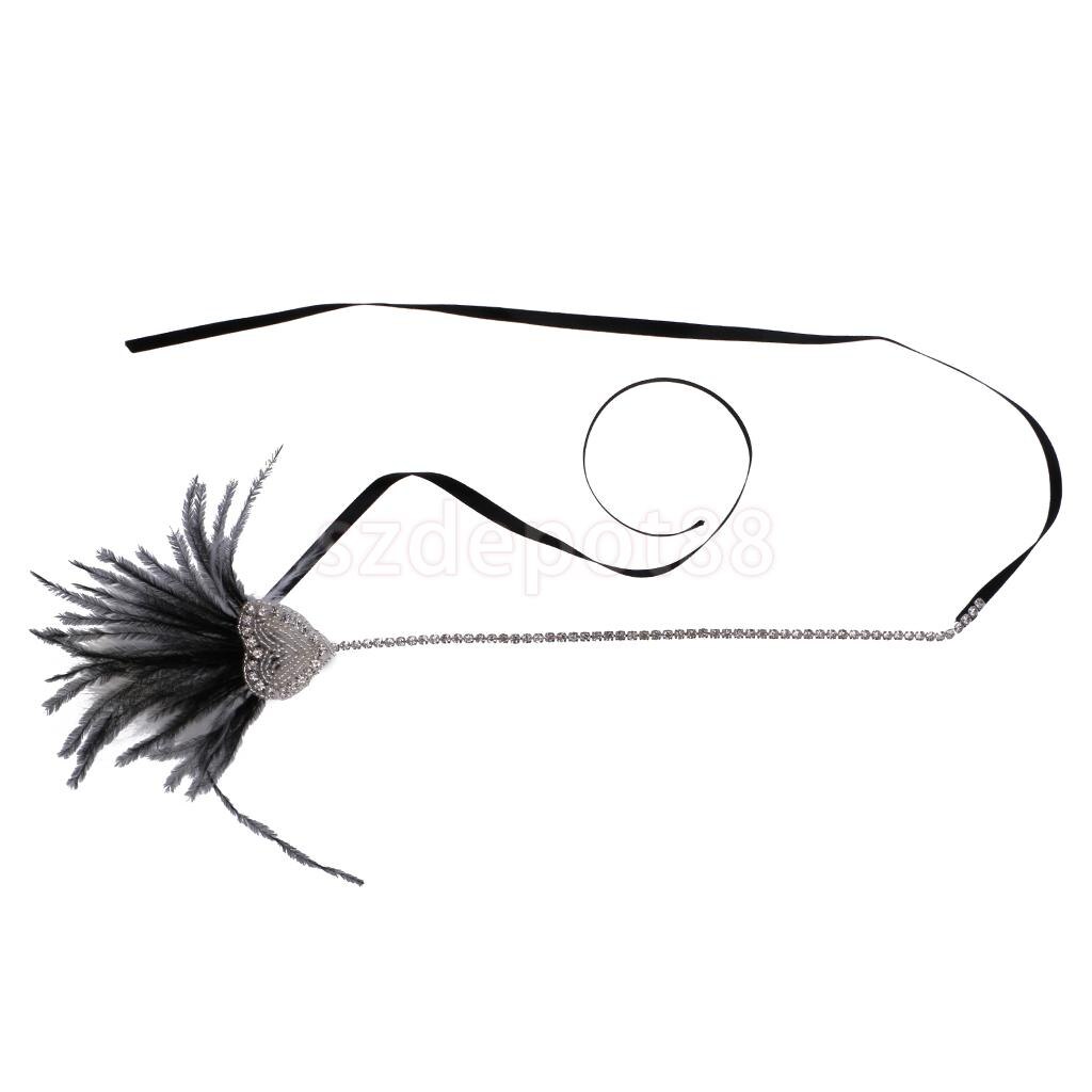 1024x1024 great gatsby black white feather fascinator headpiece