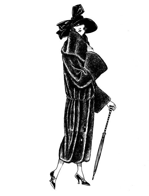 485x640 Flapper Fashion Illustrations