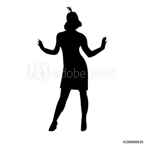 500x500 Huge Collection Of 'flapper Silhouette Clip Art' Download More