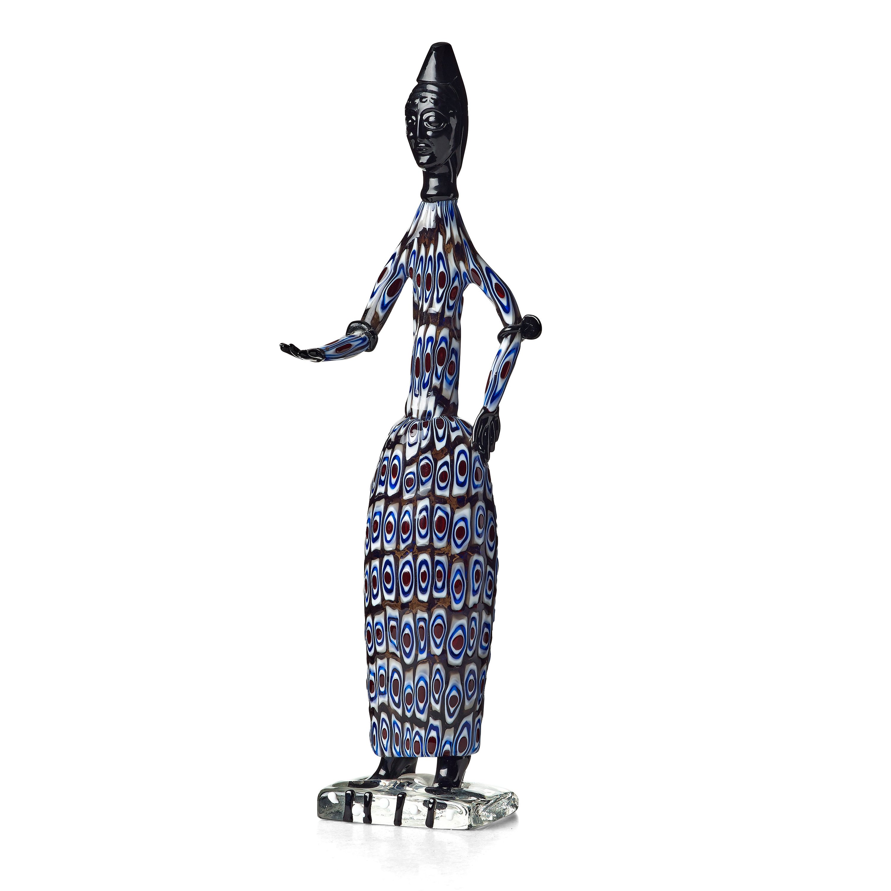 3000x3000 Fulvio Bianconi, An African Woman Glass Sculpture, Model Nr